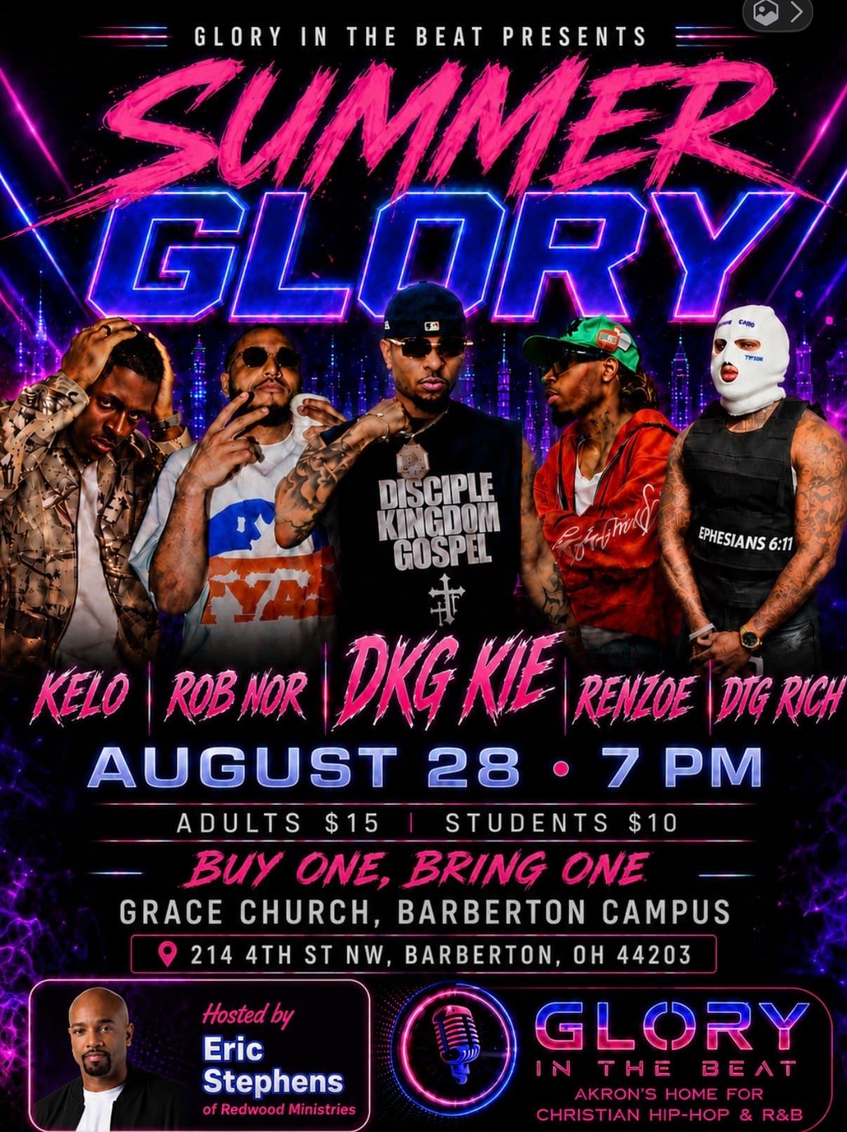 Summer Glory Concert flyer